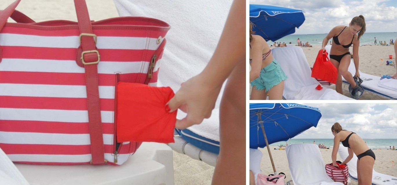 dezzio classic functional beach tote travel bag DEZZIO - The World's First Functional Beach Bag by DEZZIO LLC