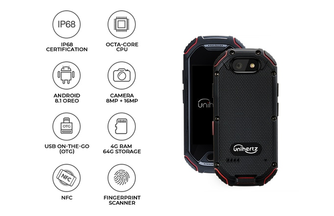 Atom, The Smallest 4G Rugged Smartphone by Unihertz - Indiegogo
