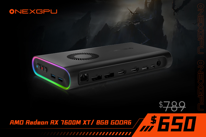 ONEXGPU: World's 1st Portable eGPU with Storage by ONE-NETBOOK - Indiegogo